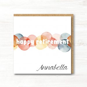 Personalised Retirement Card
