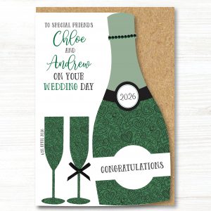 A5 Personalised Handmade Congratulations On Your Wedding Day Card, Any Relation