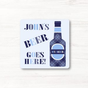 Personalised Funny Beer Drinks Coaster