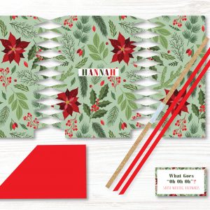 4 x Personalised Handmade Christmas Crackers, DIY Cracker, Christmas Decoration