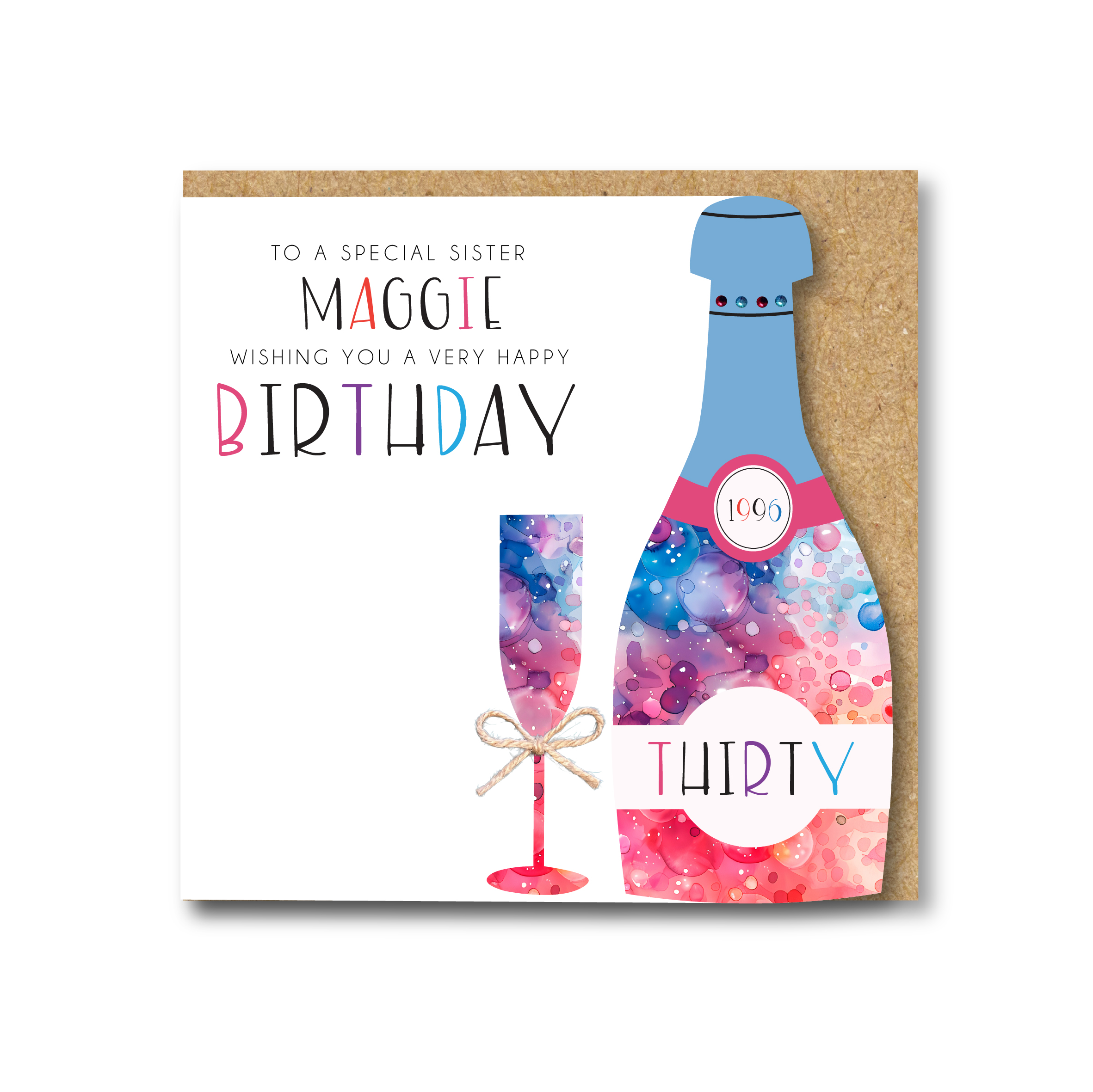 Personalised Handmade Birthday Card - Any Age - Any Relation - Image 2