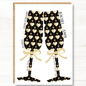 A5 Personalised Pearl/30th Wedding Anniversary Card