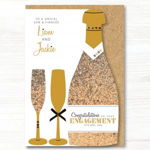A5 Personalised Handmade Engagement Card, Any Relation