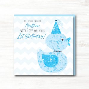 Personalised Handmade Boys Birthday Card - Any Relation - Any Age