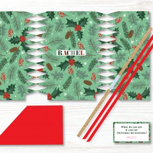 6 x Personalised Handmade Christmas Crackers, DIY Cracker, Christmas Decoration