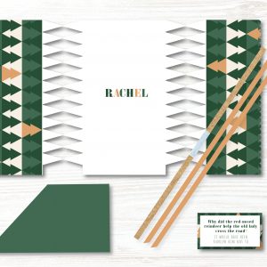 4 x Personalised Handmade Christmas Crackers, DIY Cracker, Christmas Decoration