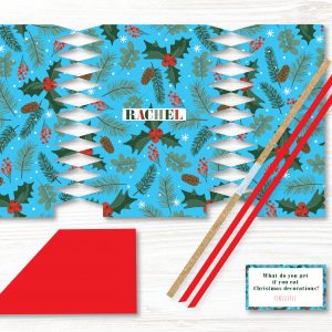 6 x Personalised Handmade Christmas Crackers, DIY Cracker, Christmas Decoration