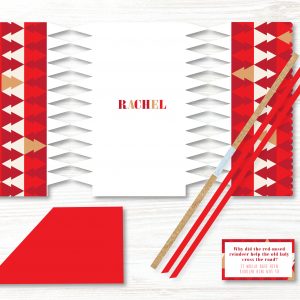 4 x Personalised Handmade Christmas Crackers, DIY Cracker, Christmas Decoration