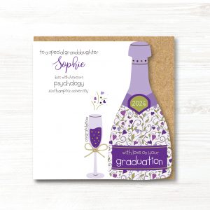 Personalised Handmade On Your Graduation Card, Daughter, Sister, Niece, Granddaughter, Goddaughter