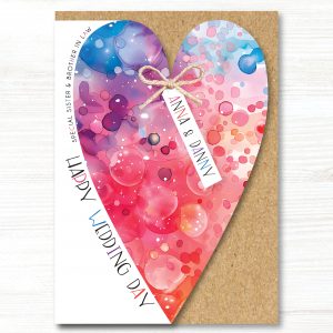 A5 Personalised Handmade Wedding Day Card, Any Relation