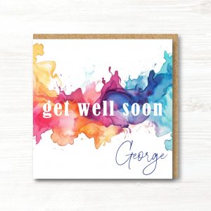 Personalised Get Well Soon Card
