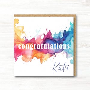 Personalised Congratulations Card
