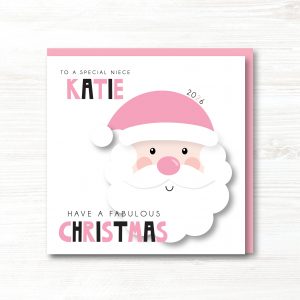 Personalised Girls Christmas Card - Any Relation