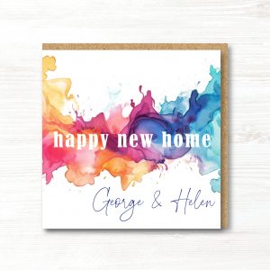 Personalised New Home Card