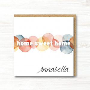 Personalised New Home Card