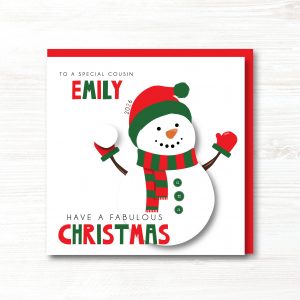 Personalised Children's Christmas Card - Any Relation