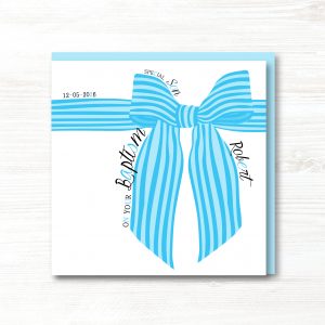 Personalised Boy Christening, Baptism, 1st Holy Communion Card - Any Relation