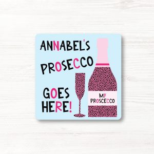 Personalised Funny Prosecco Drinks Coaster