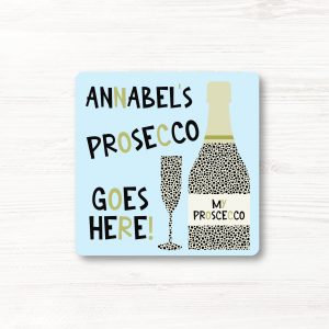 Personalised Funny Prosecco Drinks Coaster