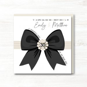 Personalised Pearl 30th Wedding Anniversary Card - Any Relation