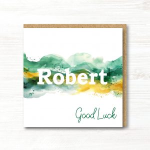 Personalised Good Luck Card