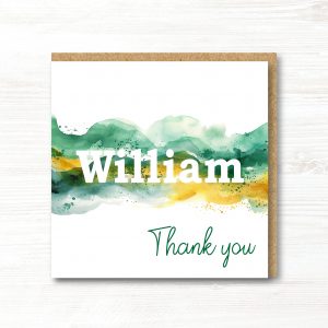 Personalised Thank You Card