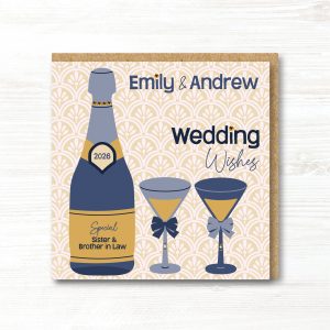 Personalised Handmade Wedding Day Card - Any Relation