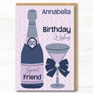 A5 Personalised Handmade Birthday Card - Any Age - Any Relation
