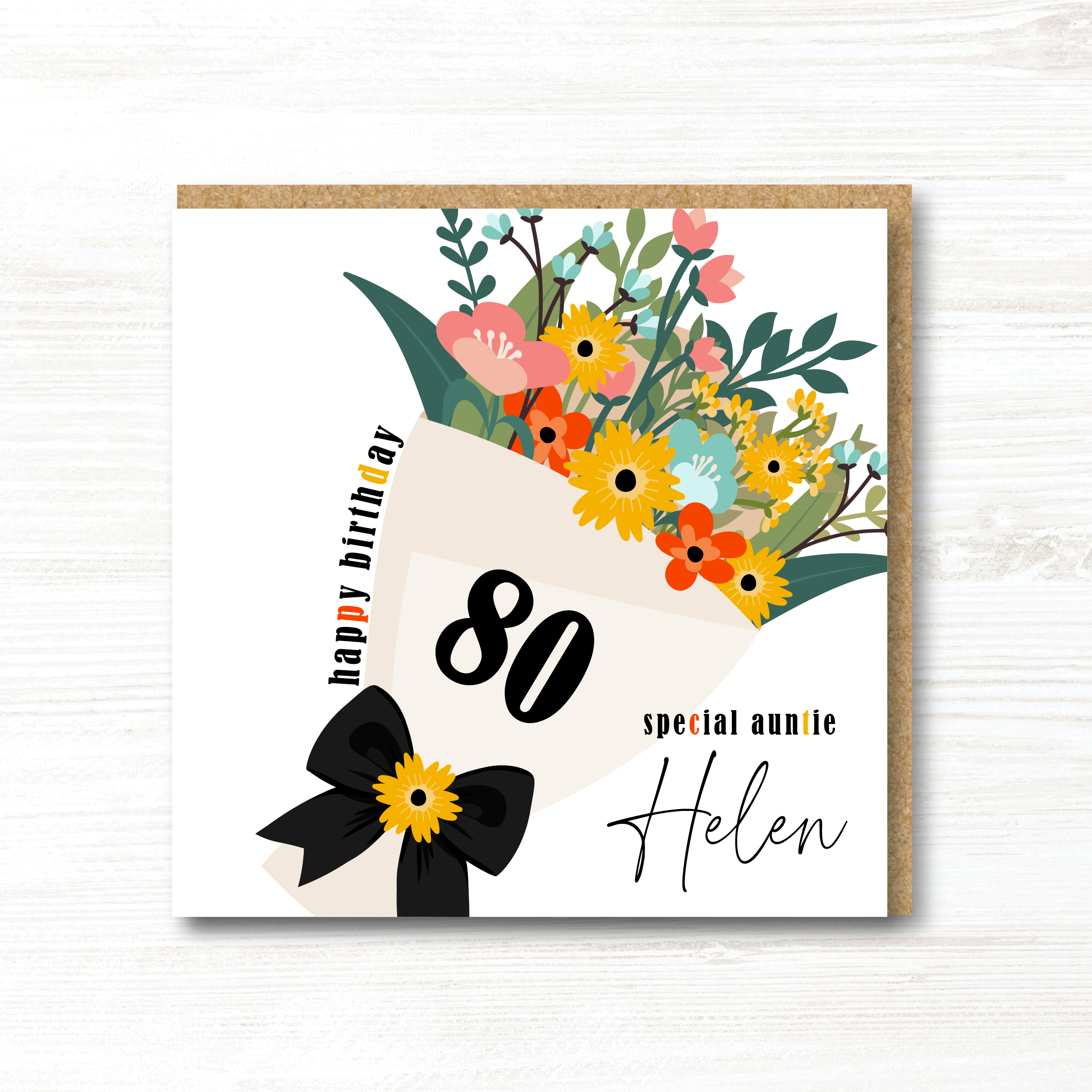 Personalised Birthday Card - Any Relation - Any Age