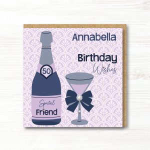 Personalised Handmade Birthday Card - Any Age - Any Relation