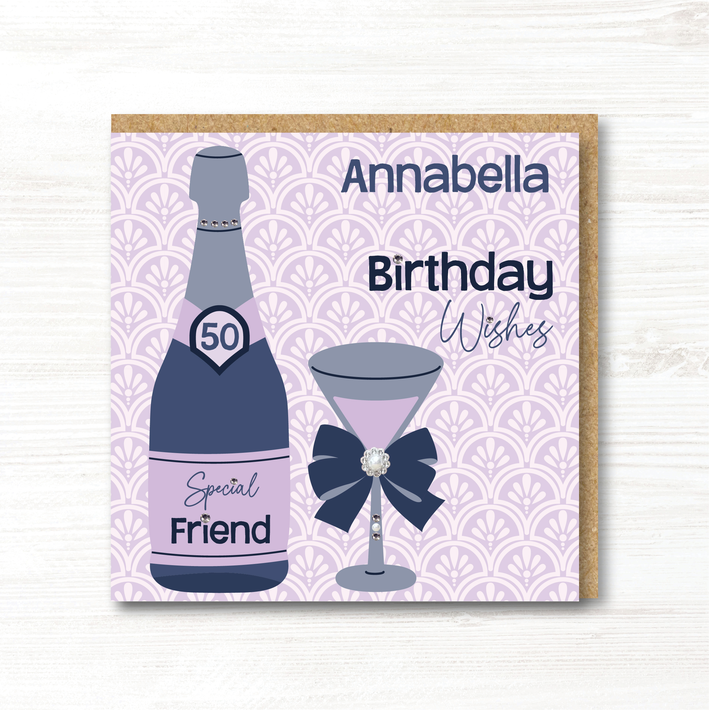 Personalised Handmade Birthday Card - Any Age - Any Relation