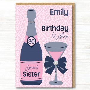 A5 Personalised Handmade Birthday Card - Any Age - Any Relation