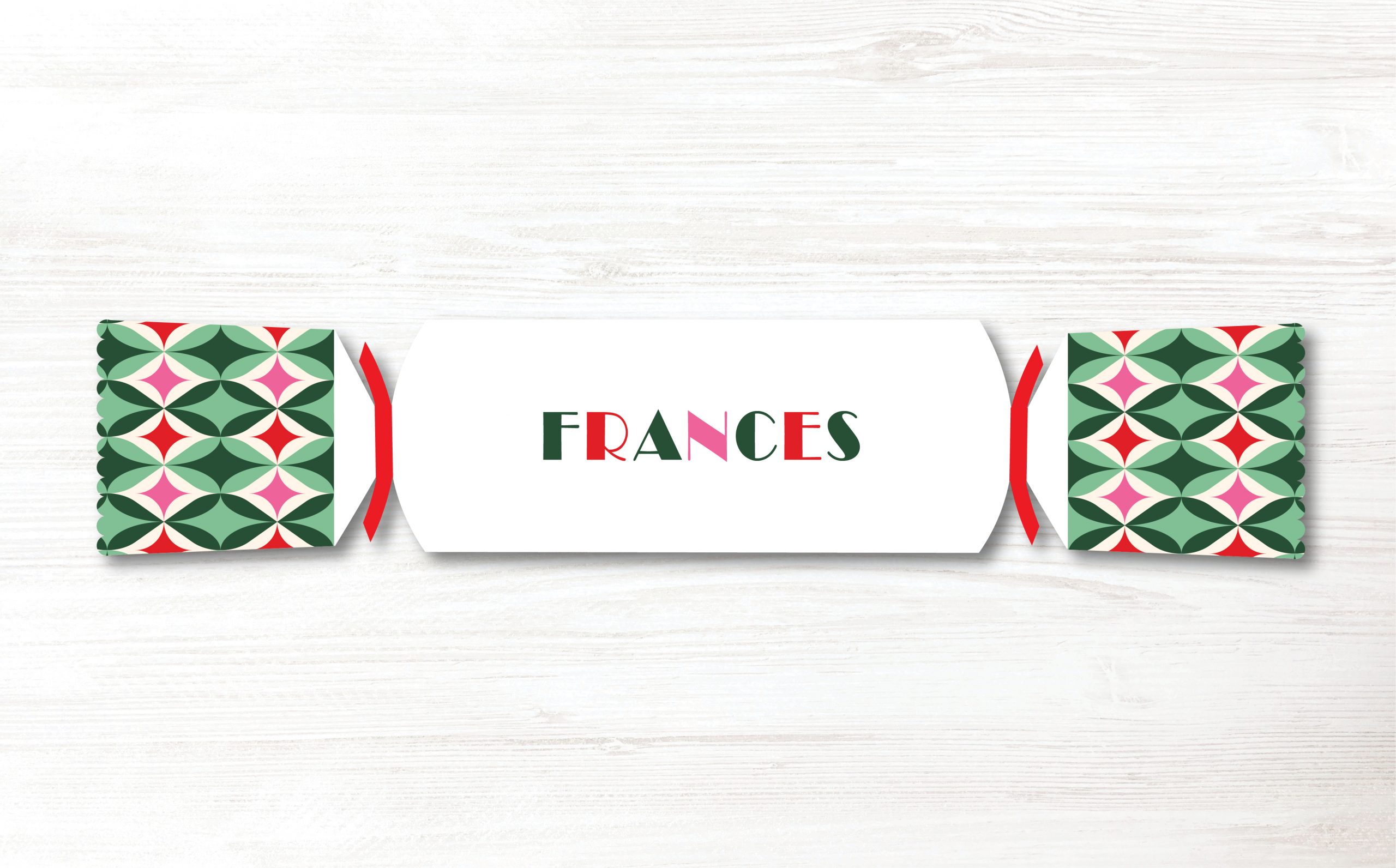 1 x Personalised Handmade Christmas Crackers, DIY Cracker, Christmas Decoration - Image 3