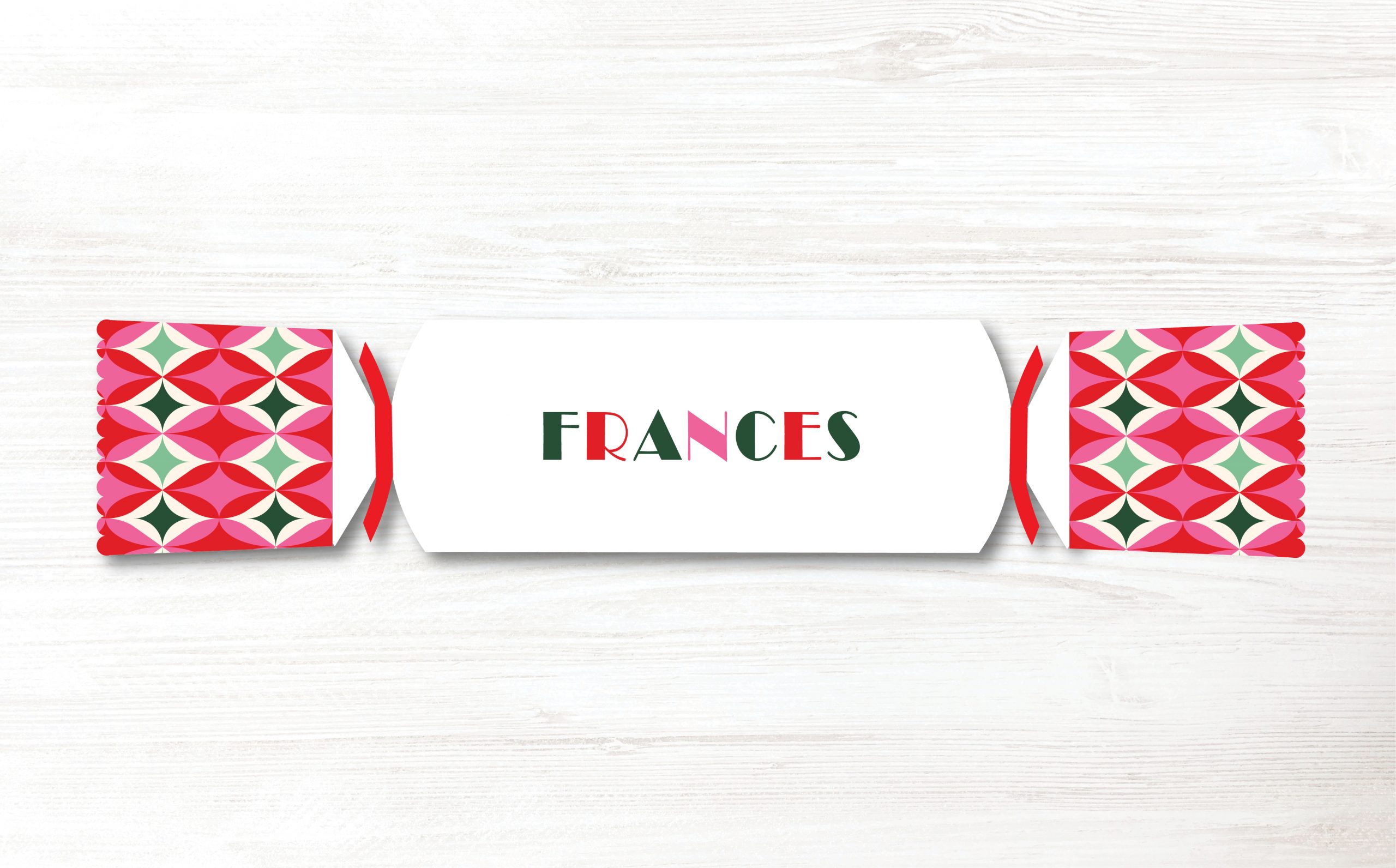 1 x Personalised Handmade Christmas Crackers, DIY Cracker, Christmas Decoration - Image 3