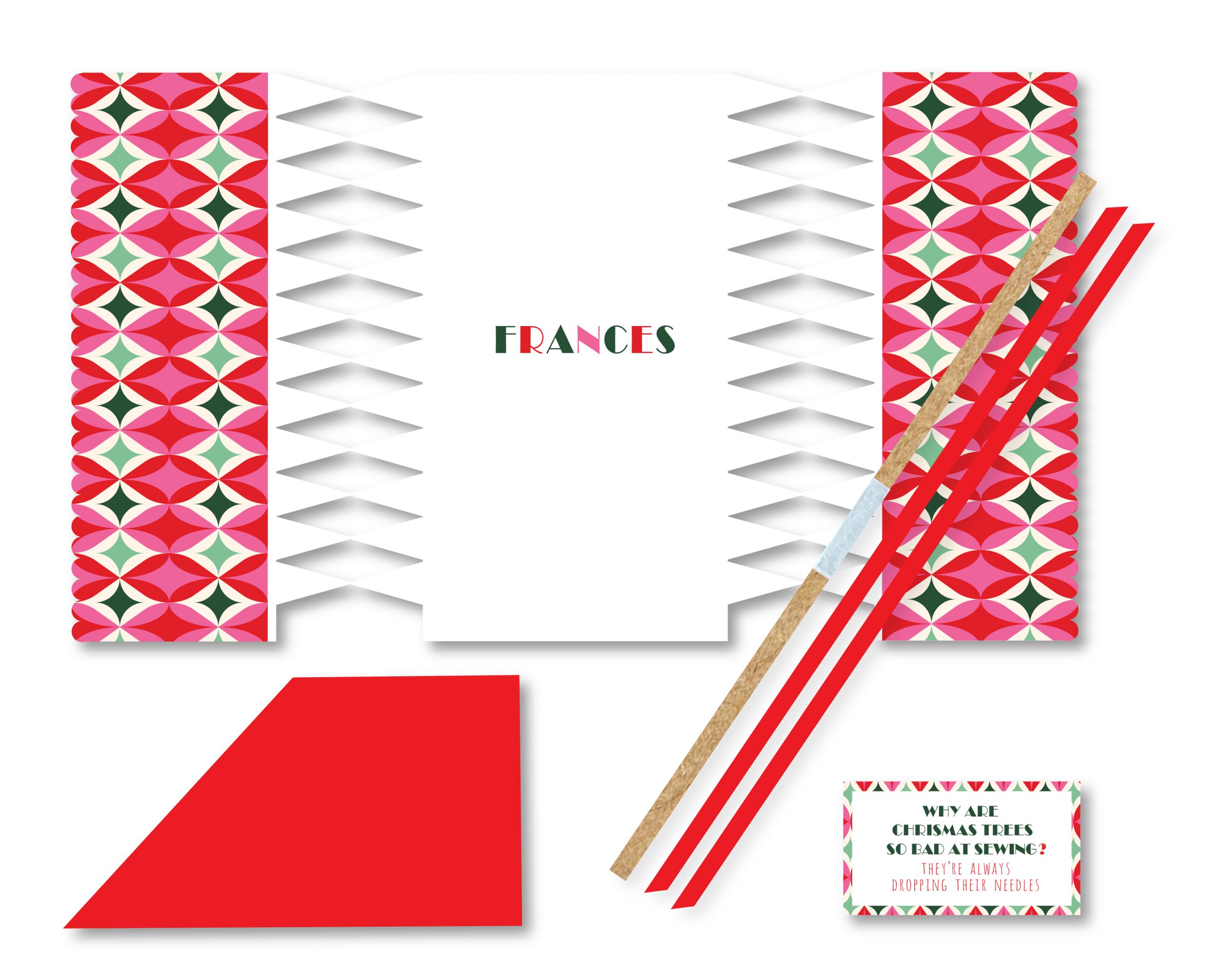 1 x Personalised Handmade Christmas Crackers, DIY Cracker, Christmas Decoration - Image 2