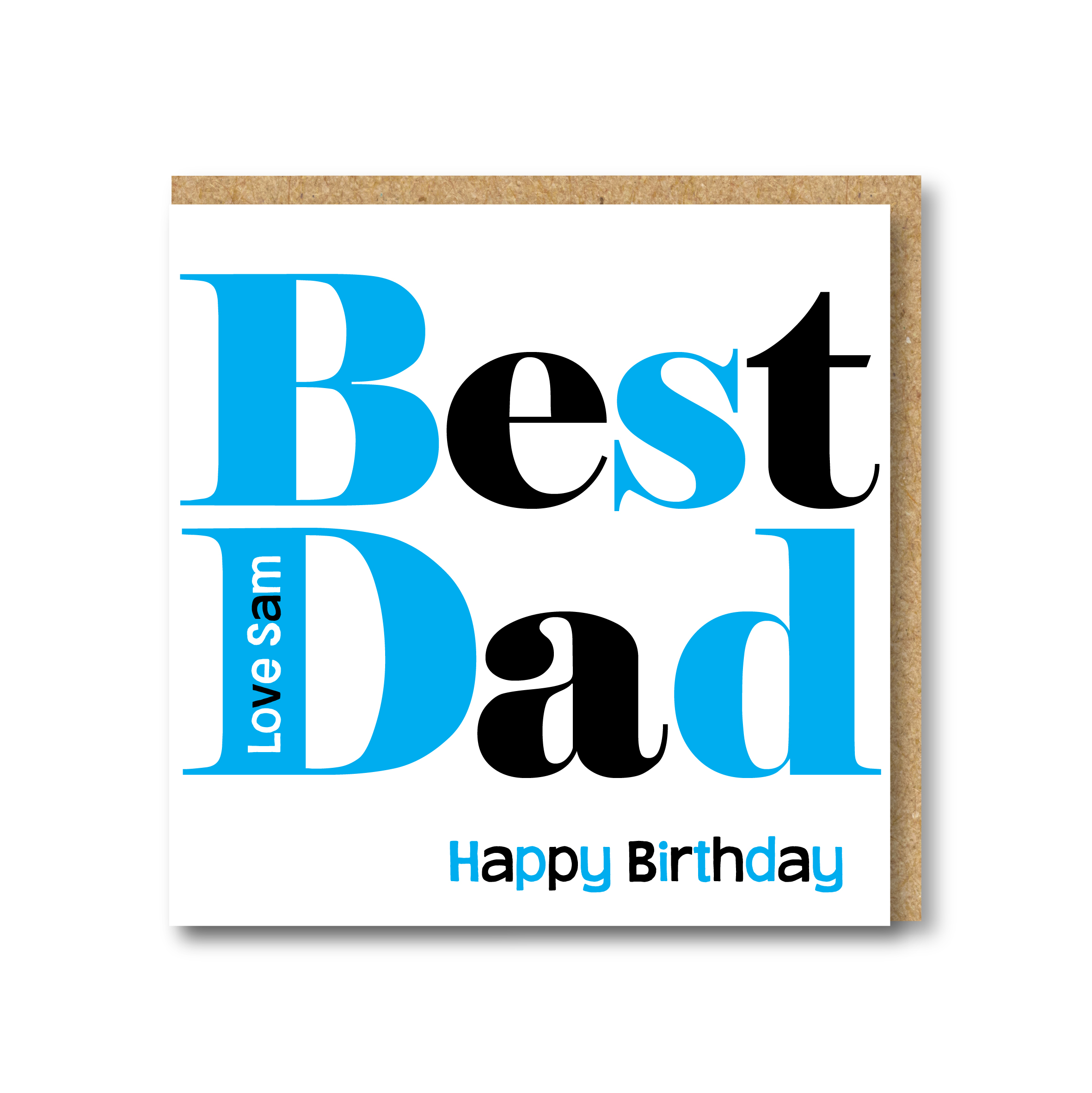 Personalised Best Dad Birthday Card - Image 2