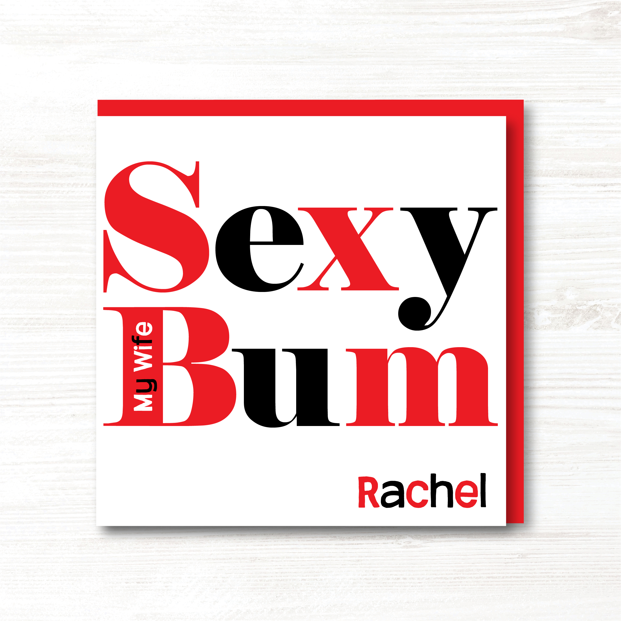 Personalised Funny Valentine's Day Card, Wife, Girlfriend, Partner, Fiance, Fiancee