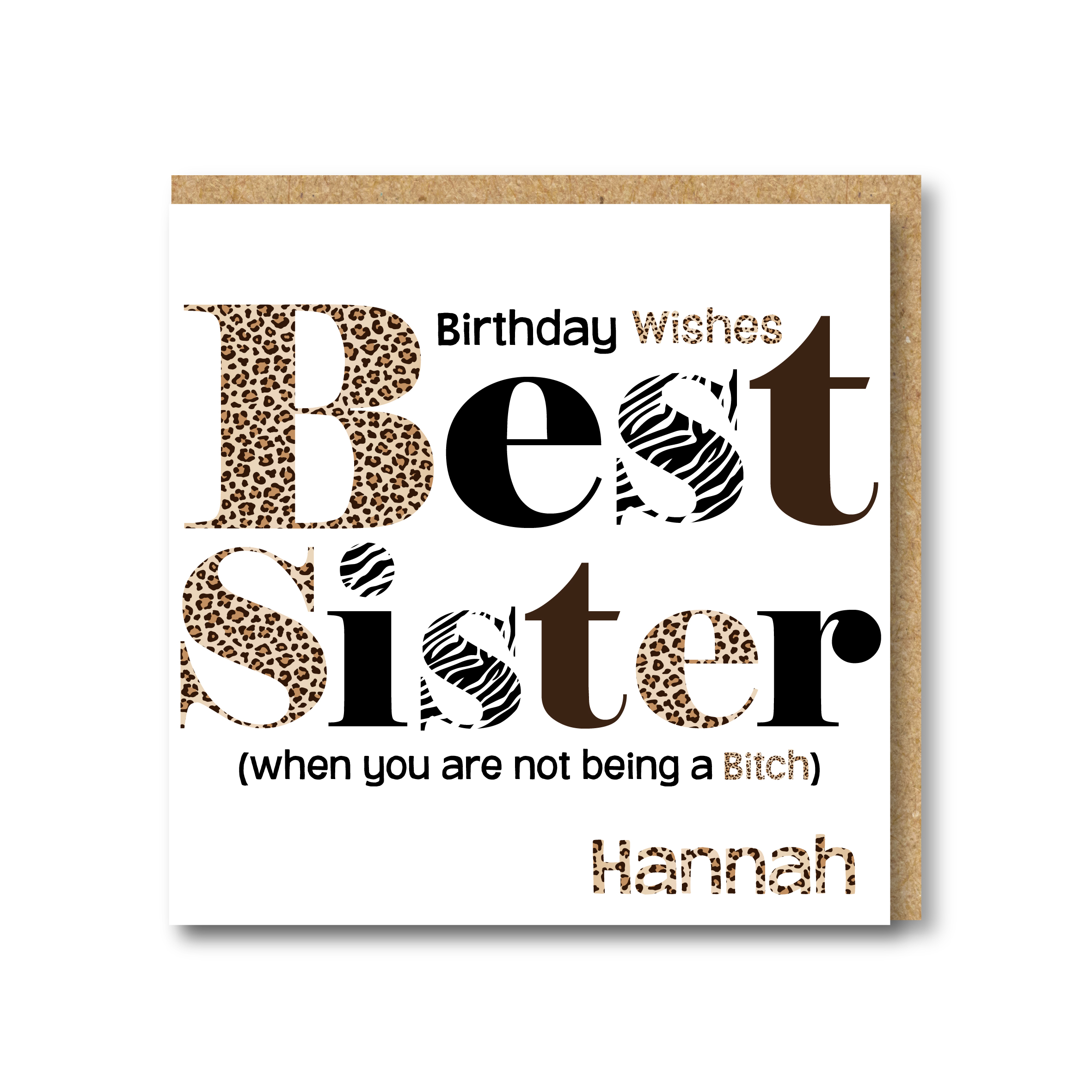 Personalised Sister Birthday Card, Best Sister - Image 2