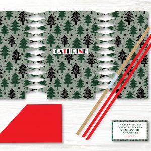 1 x Personalised Handmade Christmas Crackers, DIY Cracker, Christmas Decoration - Design 11