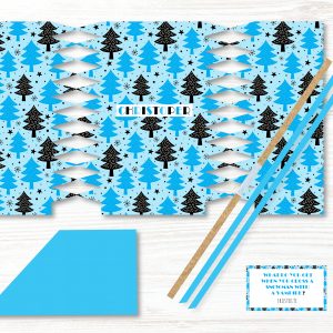 1 x Personalised Handmade Christmas Crackers, DIY Cracker, Christmas Decoration - Design 12